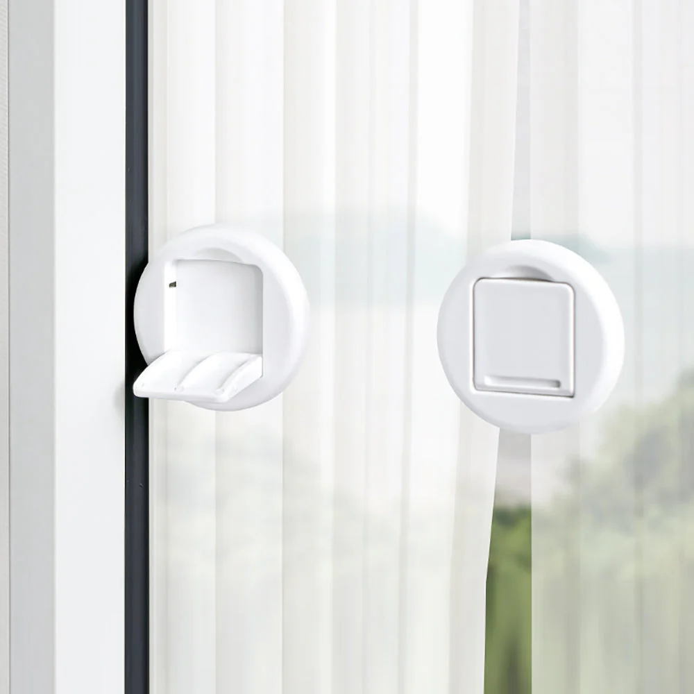 FaSoLa Sliding Door and Window Locks - White, 2 Pieces X3