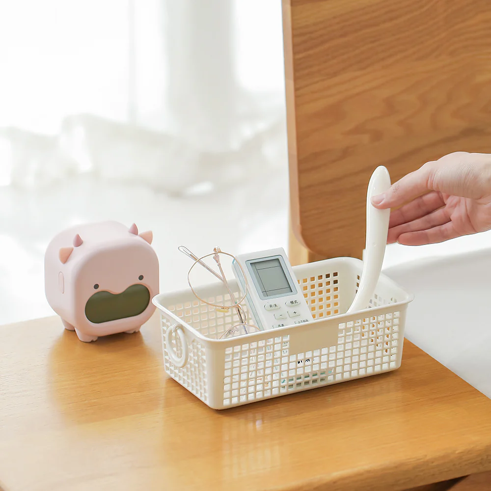 FaSoLa Small Dual-Handle Storage Basket - Off-White - Image 4