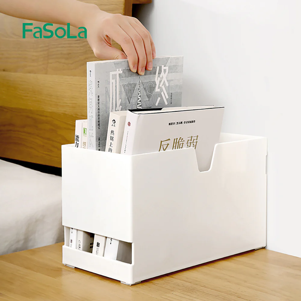 FaSoLa Small Flat Storage Box - White - Image 2