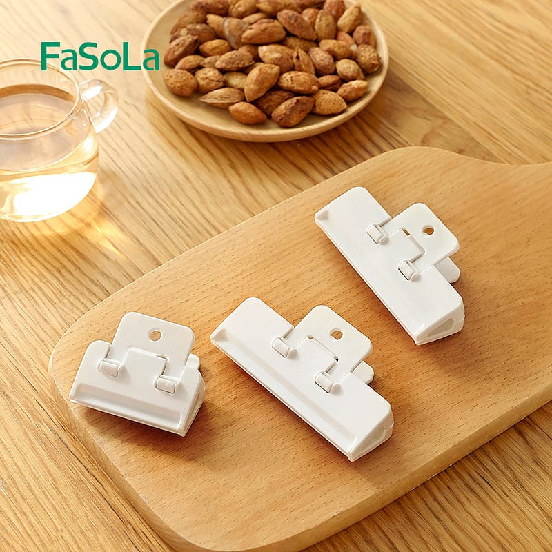 FaSoLa Small Sealing Clips - White, 6*3*2cm, 2-Pack - Image 2