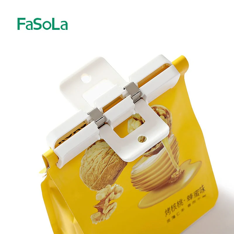 FaSoLa Small Sealing Clips - White, 6*3*2cm, 2-Pack - Image 5