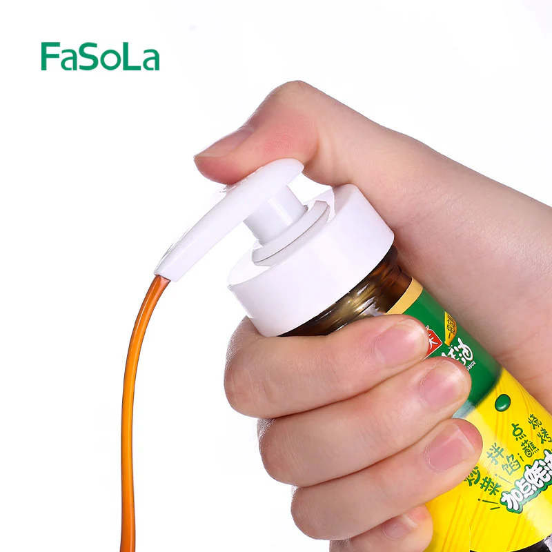 FaSoLa Small Vacuum Squeeze Dispenser - White - Image 2