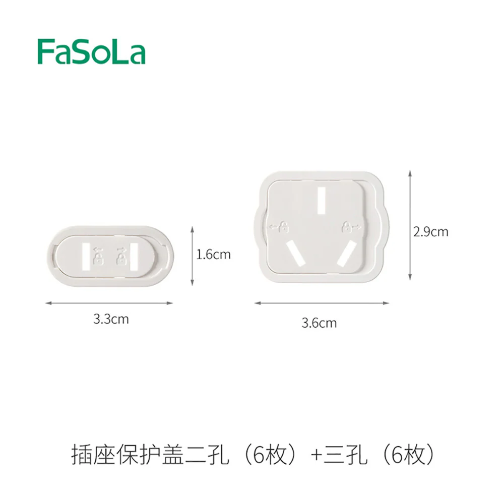 FaSoLa Socket Safety Covers - 12 Pieces (2-Hole + 3-Hole) - Image 5
