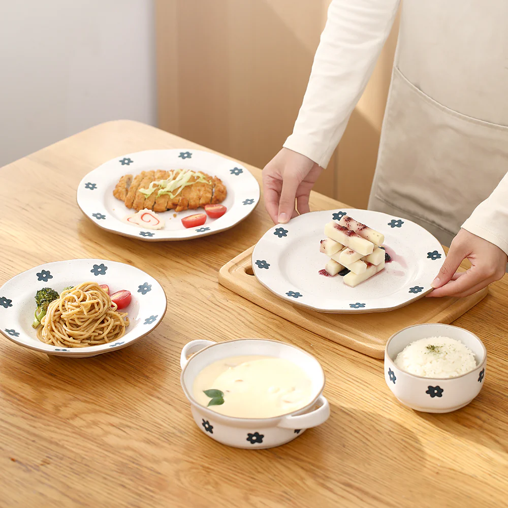 FaSoLa Spring Series Small Ceramic Double-Handled Pot - Image 2