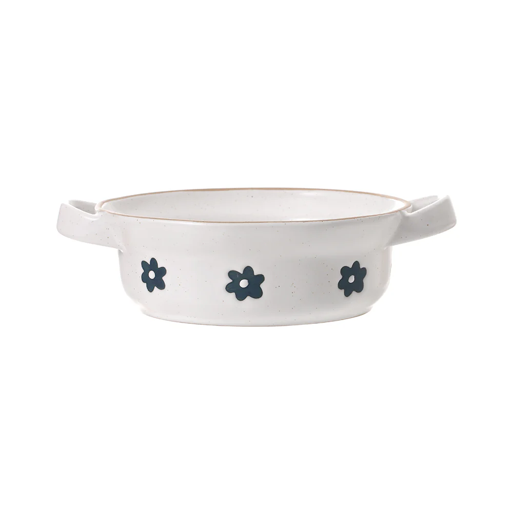 FaSoLa Spring Series Small Ceramic Double-Handled Pot - Image 3