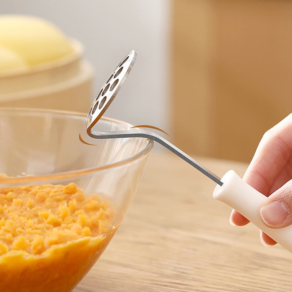 FaSoLa Stainless Steel Food Masher - White - Image 3