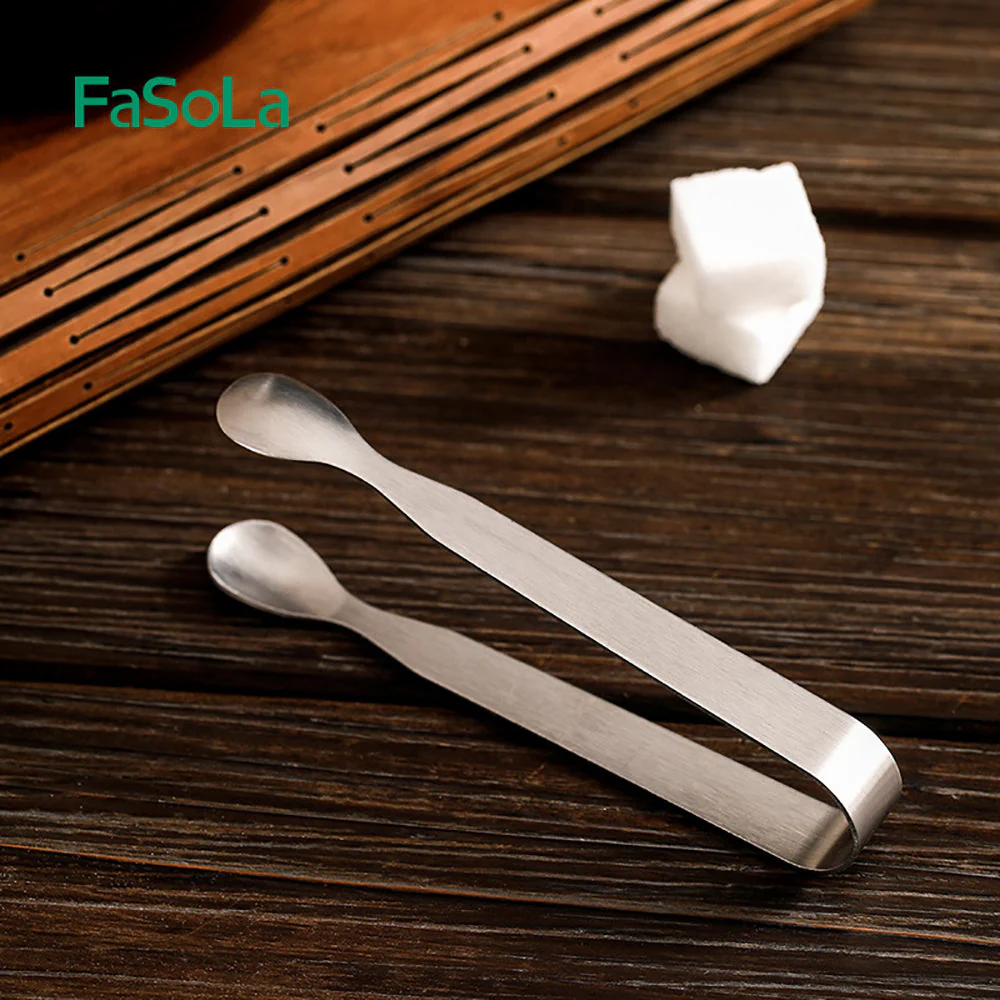 FaSoLa Stainless Steel Ice Tongs X3 - Image 3