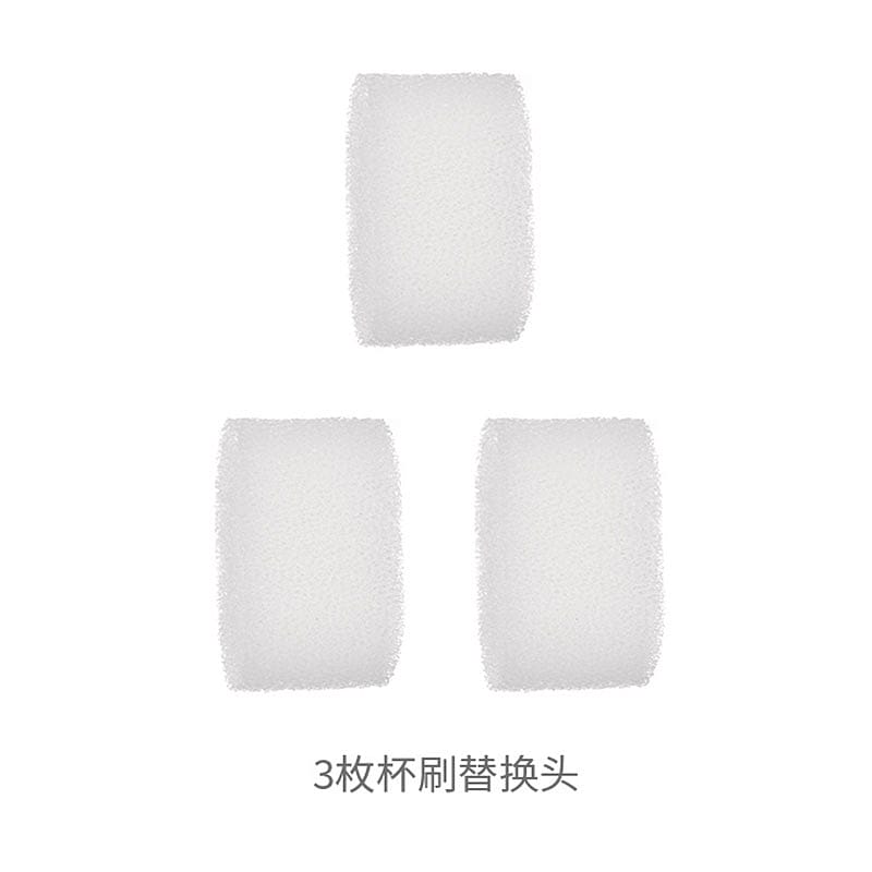 FaSoLa Stainless Steel Long Handle Cup Brush Replacement Heads - White, 3 Pieces - Image 2