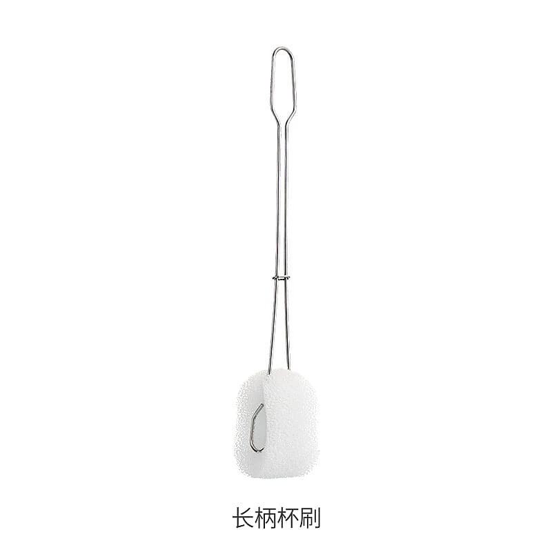 FaSoLa Stainless Steel Long Handle Cup Brush - White, 34.5*5.5cm - Image 2