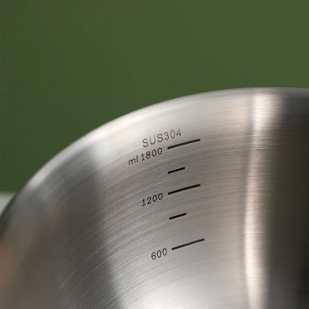 FaSoLa Stainless Steel Mixing Bowl - Milk White - Image 3