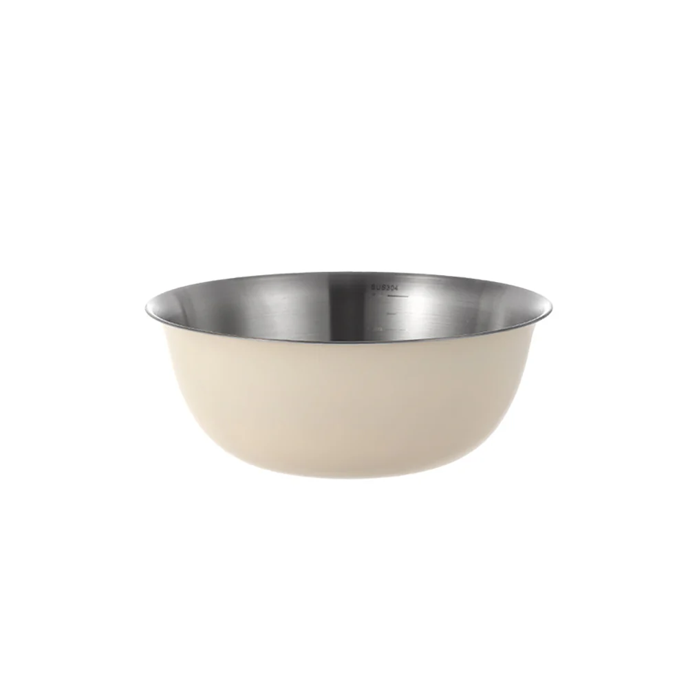 FaSoLa Stainless Steel Mixing Bowl - Milk White - Image 5
