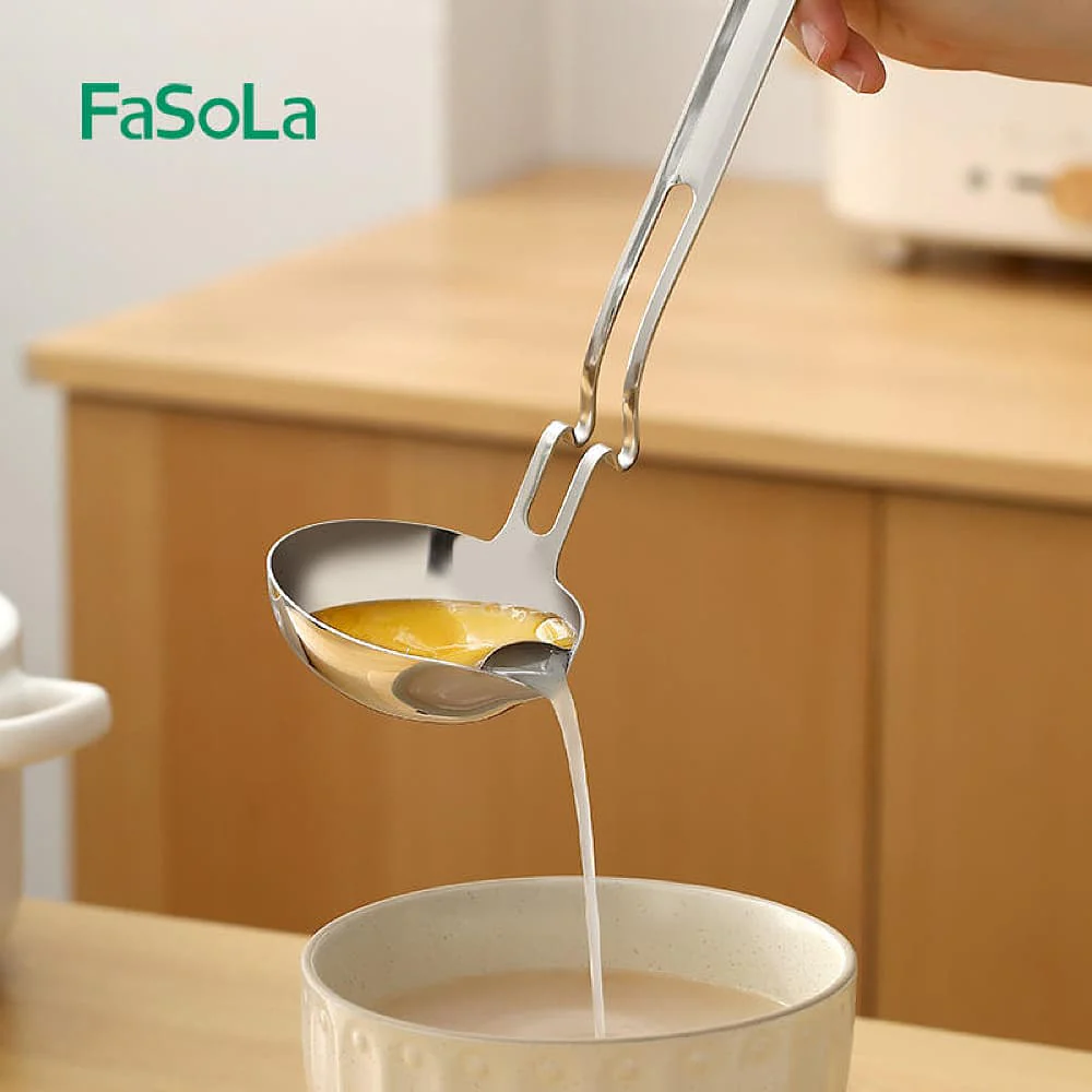 FaSoLa Stainless Steel Oil Strainer Ladle - 34*9.5cm