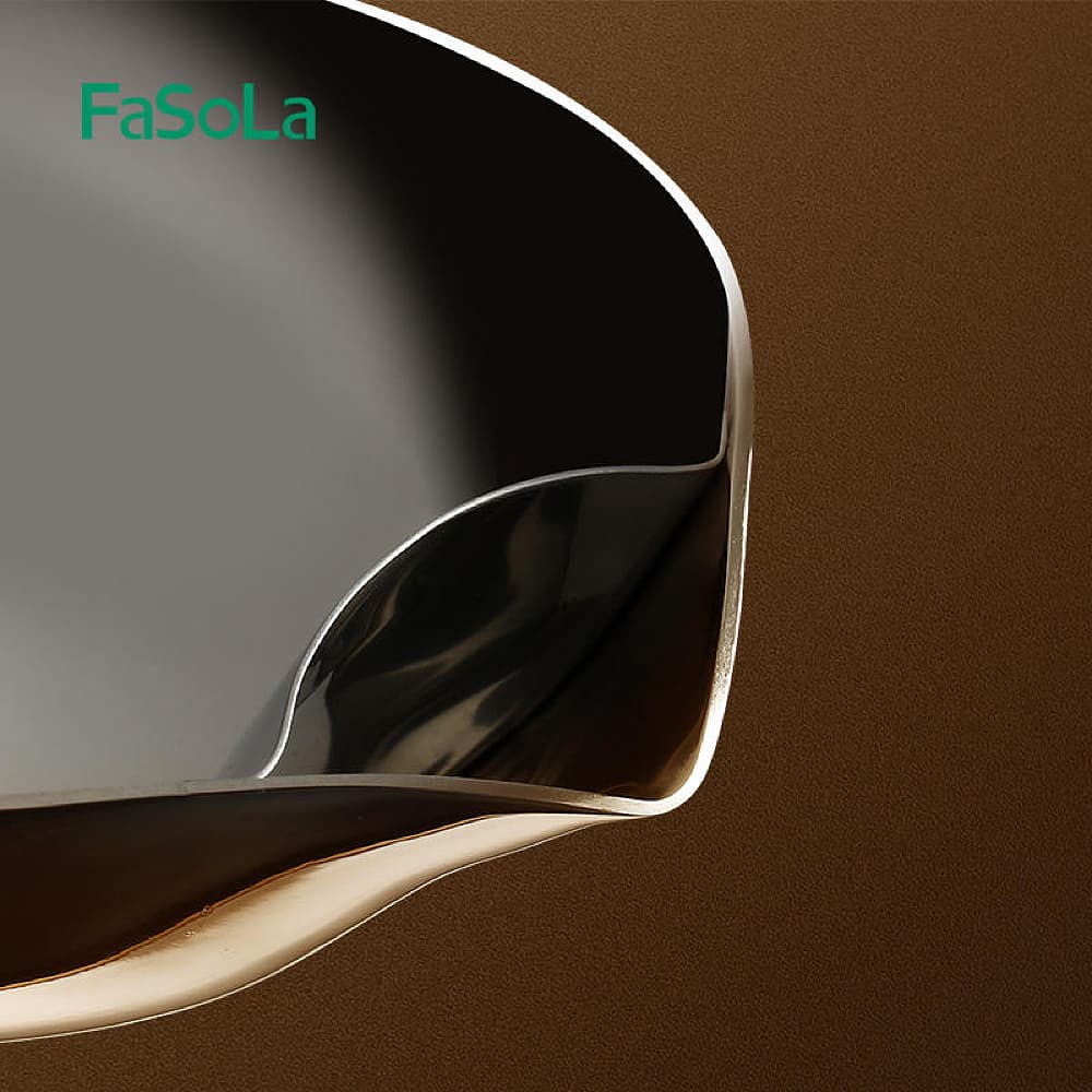 FaSoLa Stainless Steel Oil Strainer Ladle - 34*9.5cm - Image 6