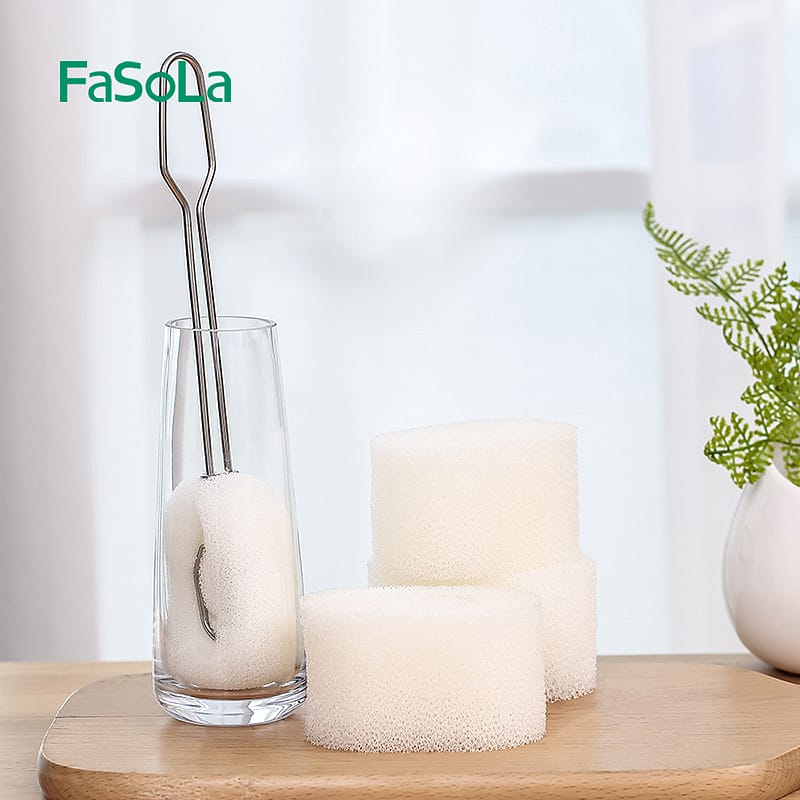 FaSoLa Stainless Steel Short Handle Cup Brush - 24.5cm - Image 4
