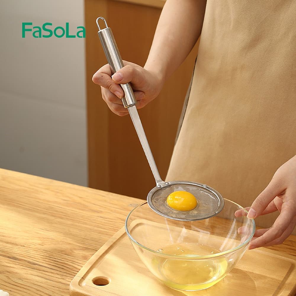 FaSoLa Stainless Steel Skimmer Spoon - 31.4*10cm - Image 4
