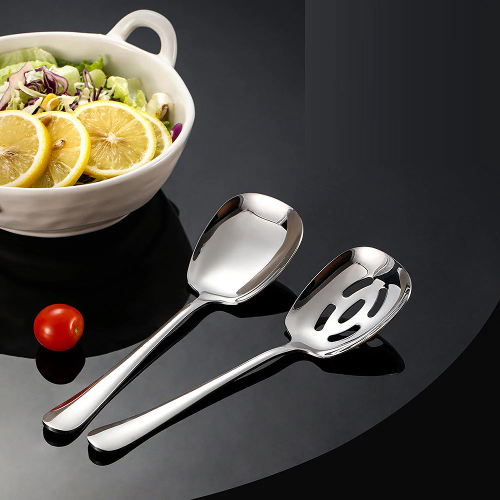 FaSoLa Stainless Steel Slotted Serving Spoon - Image 2