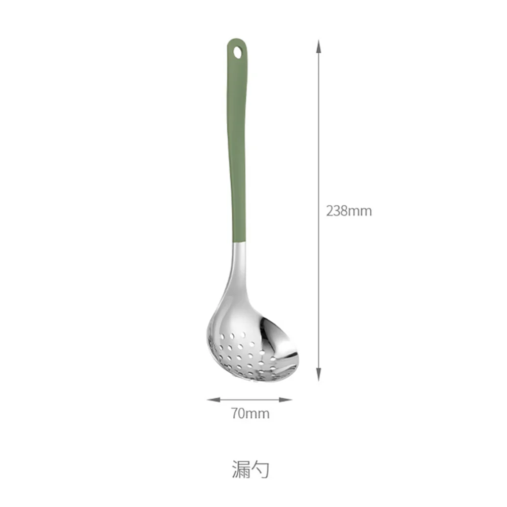 FaSoLa Stainless Steel Slotted Spoon - Green - Image 4