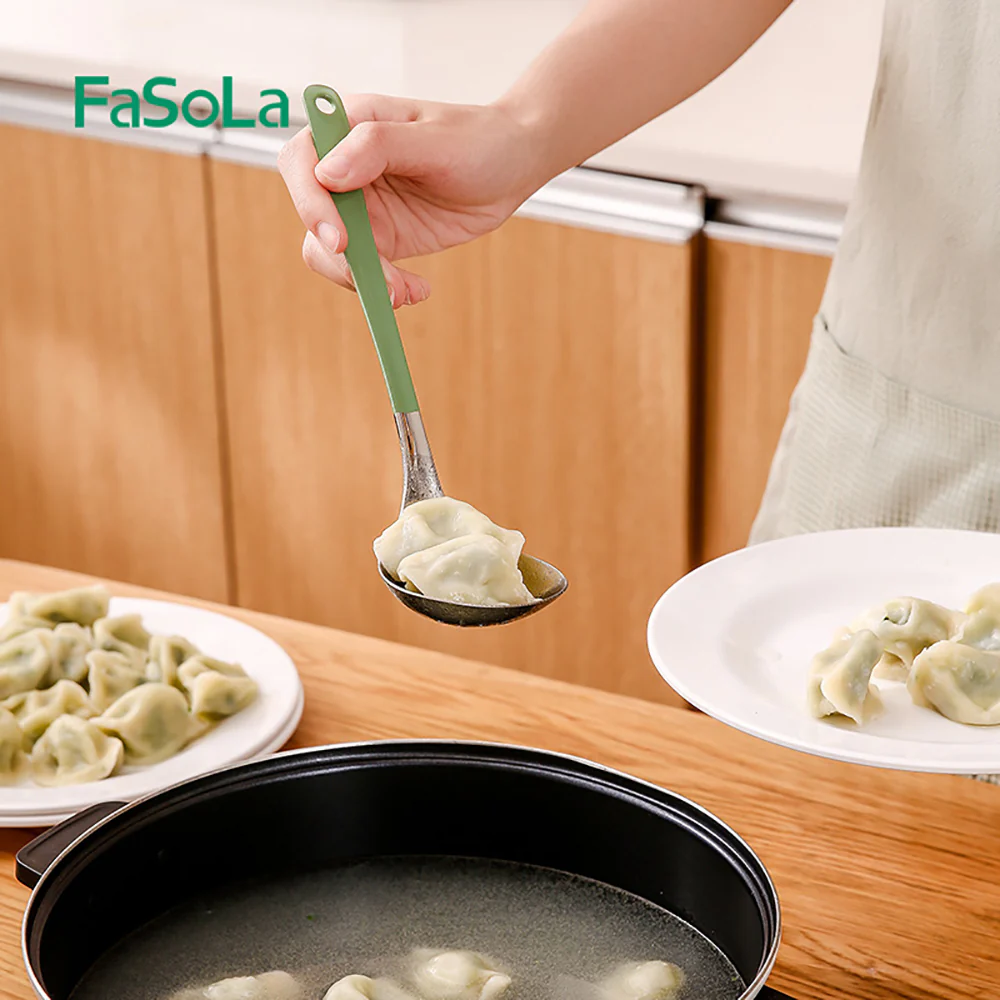 FaSoLa Stainless Steel Soup Ladle - Green - Image 2