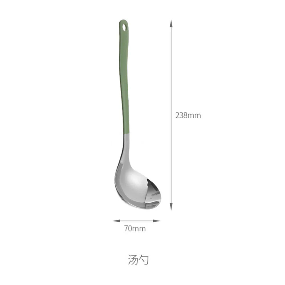 FaSoLa Stainless Steel Soup Ladle - Green - Image 4