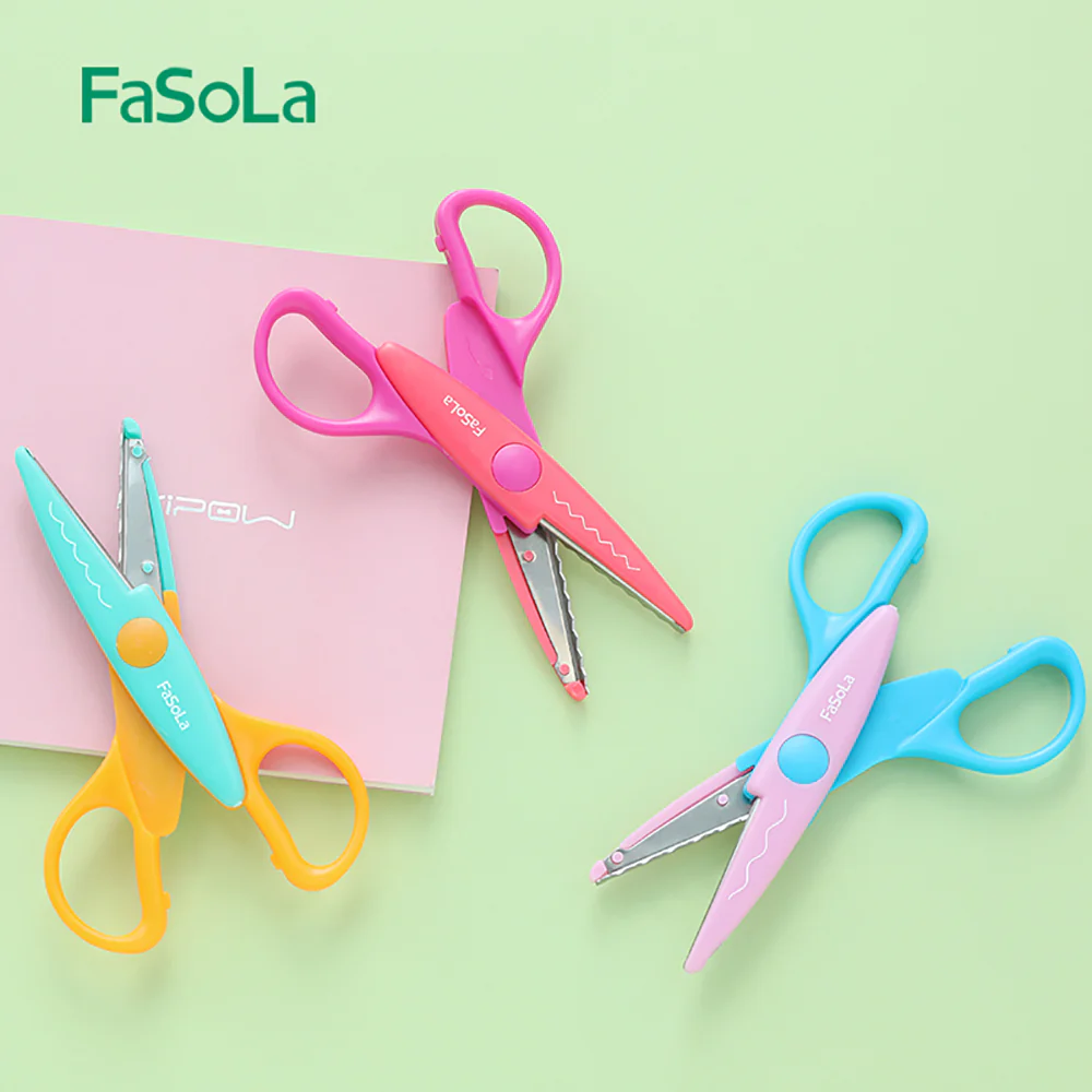 FaSoLa Student Decorative Edge Scissors Set - 3 Pieces - Image 2