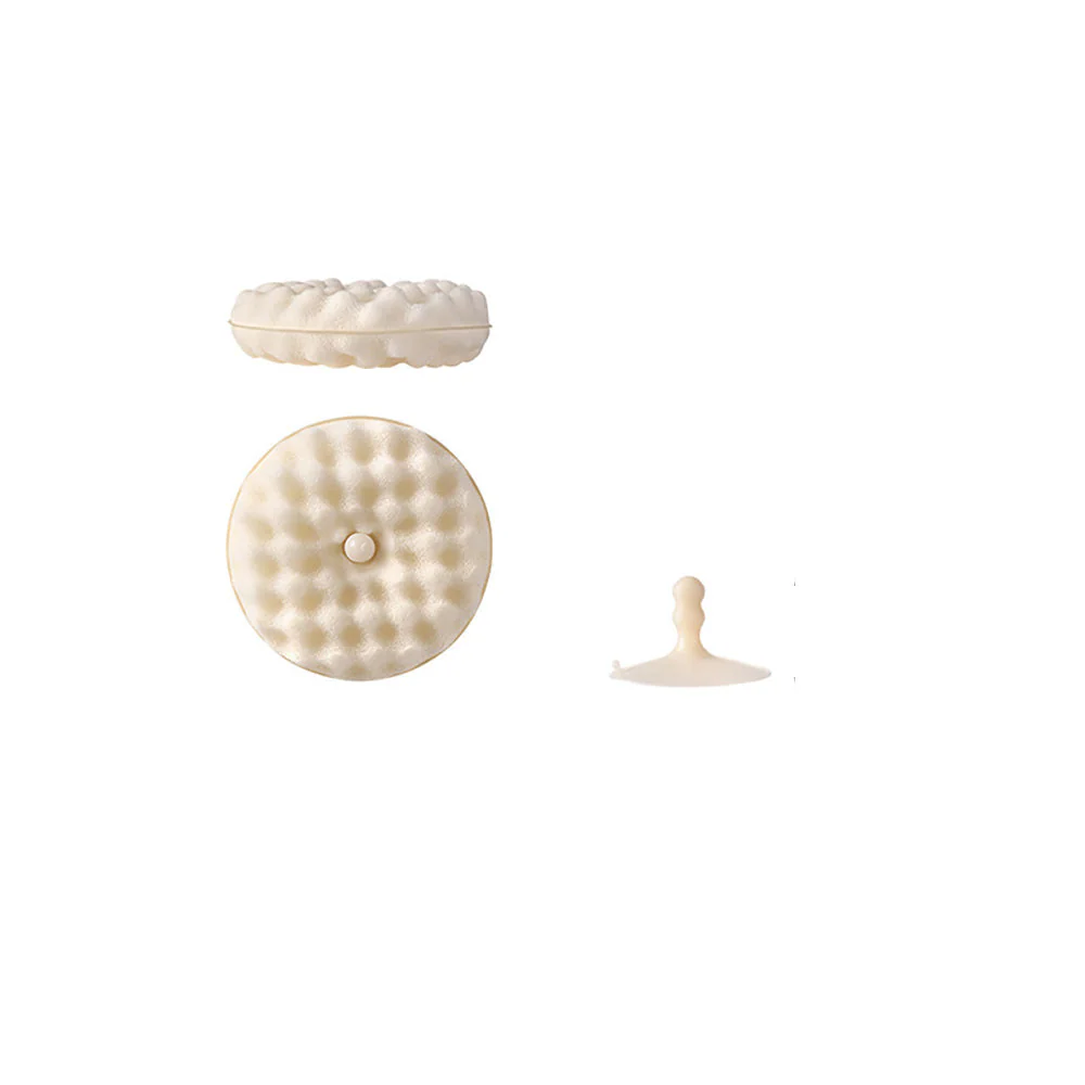 FaSoLa Suction Dish Brush with 1 Suction Cup and 2 Sponges - Beige X3 - Image 4