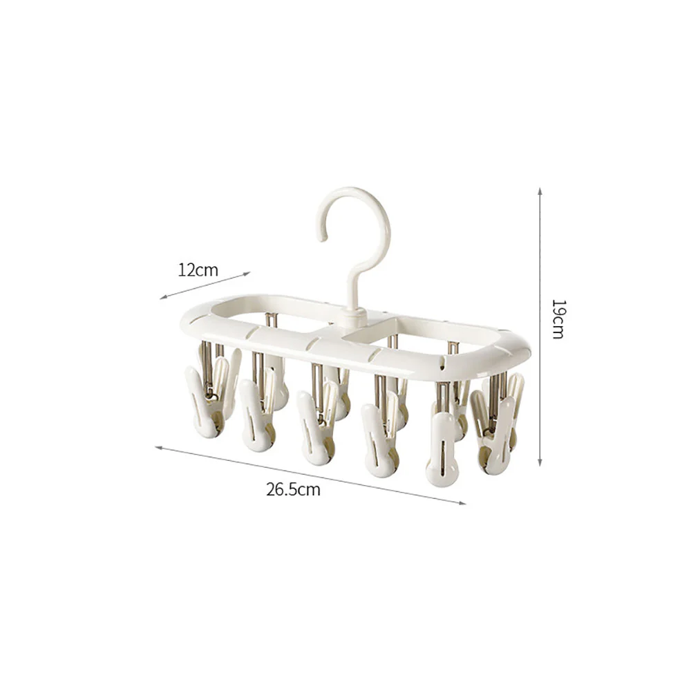 FaSoLa Sunlight Drying Rack with 12 Clips - White - Image 2