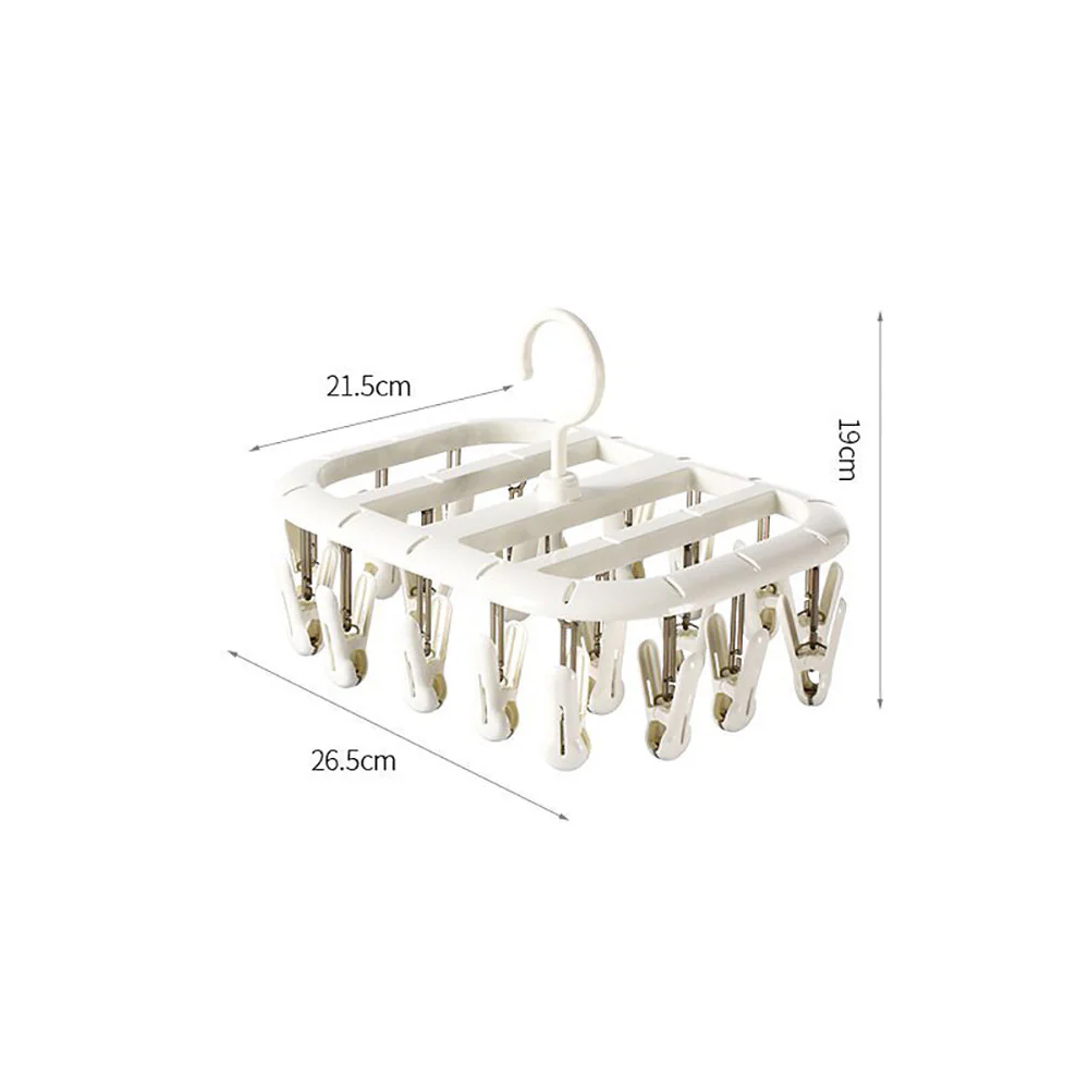 FaSoLa Sunlight Drying Rack with 20 Clips - White - Image 2