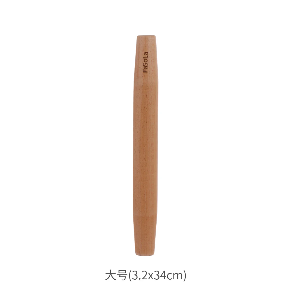 FaSoLa Tapered Rolling Pin - Large, Natural Wood - Image 5
