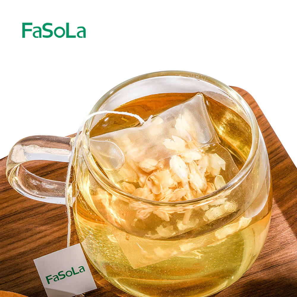 FaSoLa Tea Bag Pouches with Drawstring - 50 Pieces - Image 3