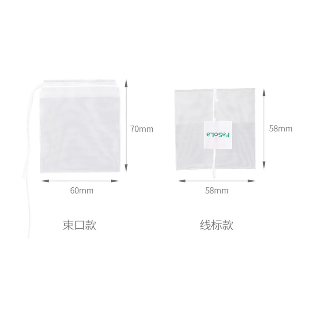 FaSoLa Tea Bag Pouches with Drawstring - 50 Pieces - Image 5