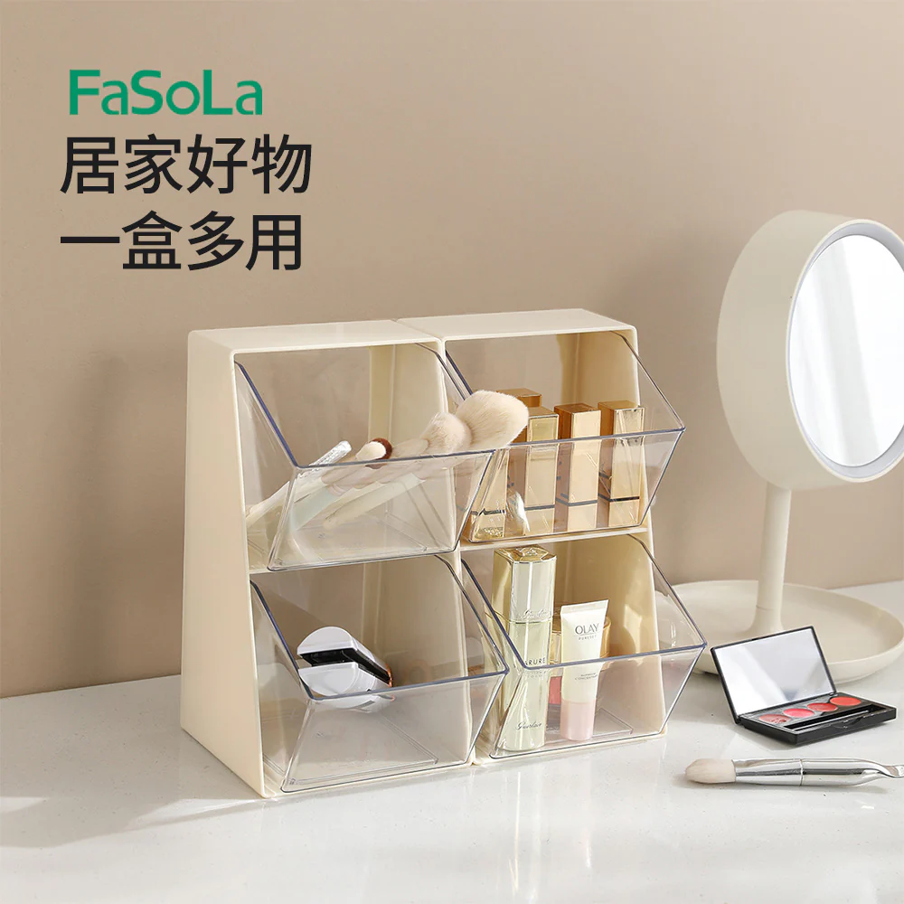 FaSoLa Tea Bag Storage Box - Dustproof, Off-White - Image 5