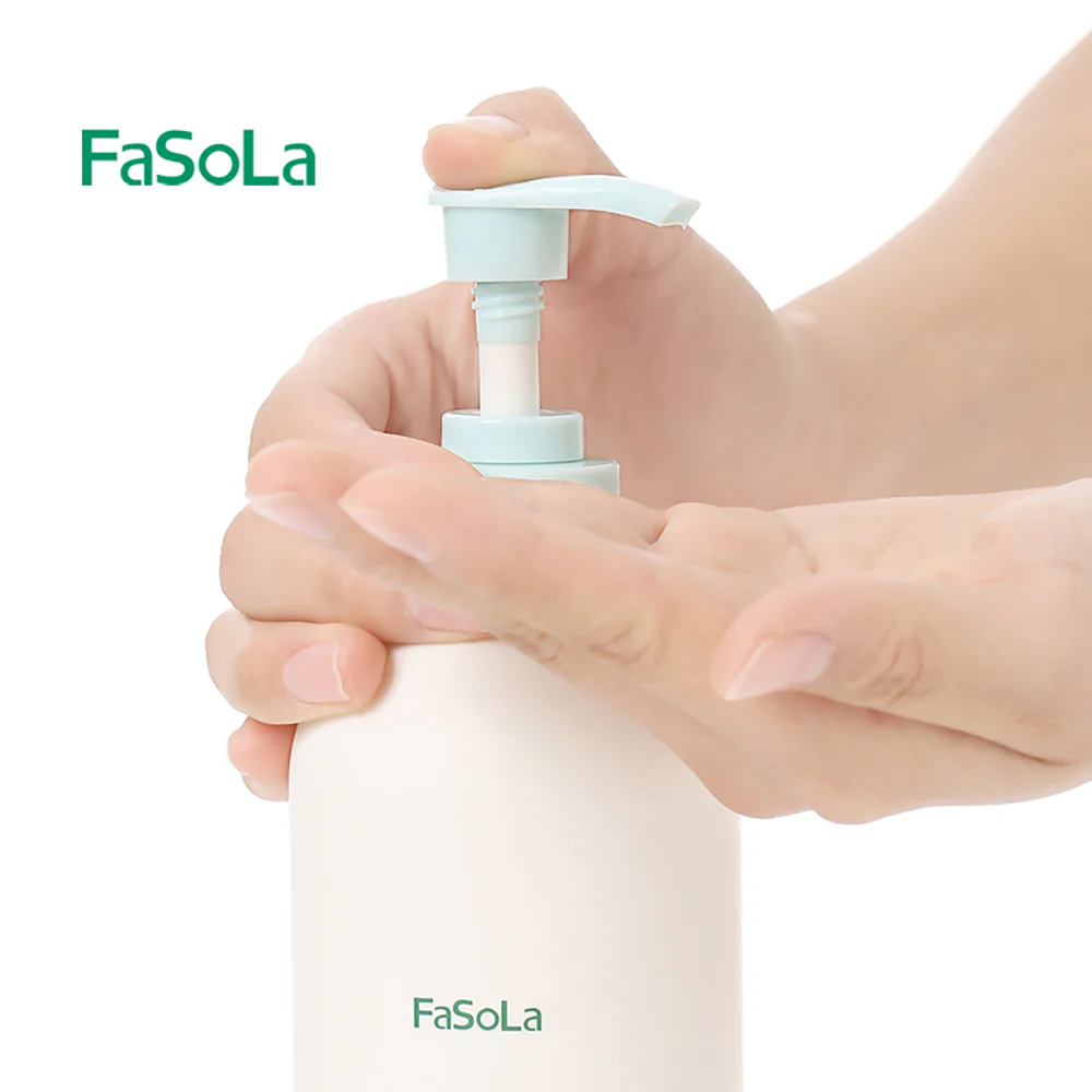FaSoLa Tea Seed Mint Detergent with Light Blue Pump - 500g - Image 2
