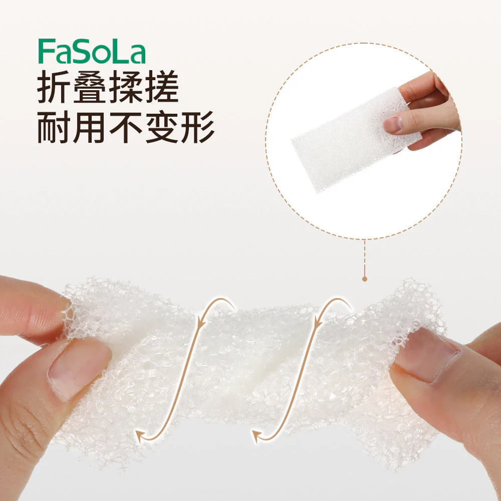 FaSoLa Tearable Cleaning Sponge - White, 30 Pieces X3 - Image 2
