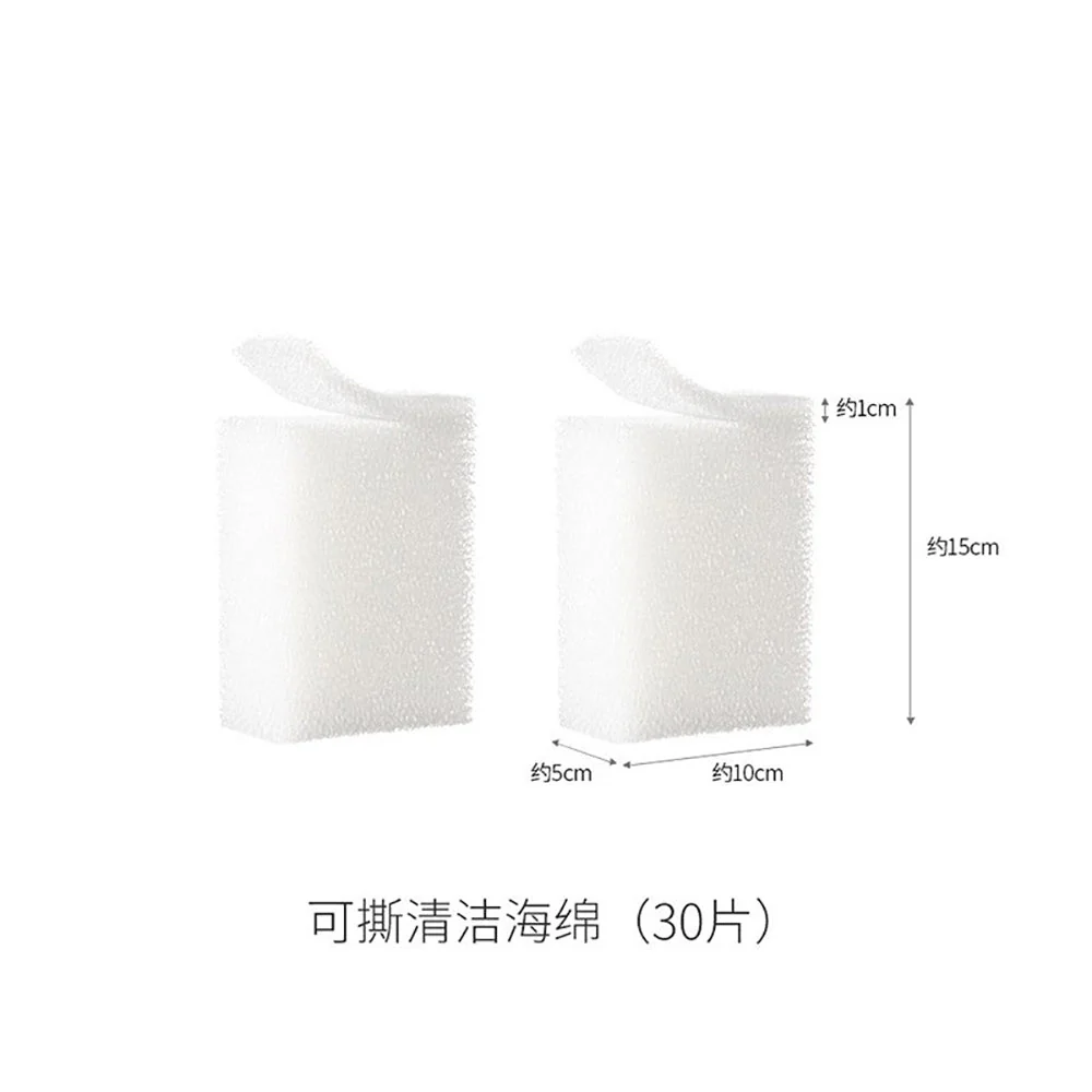 FaSoLa Tearable Cleaning Sponge - White, 30 Pieces X3 - Image 5