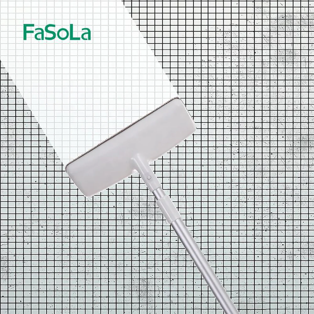 FaSoLa Telescopic Window Screen Brush - White, 60x20cm - Image 3