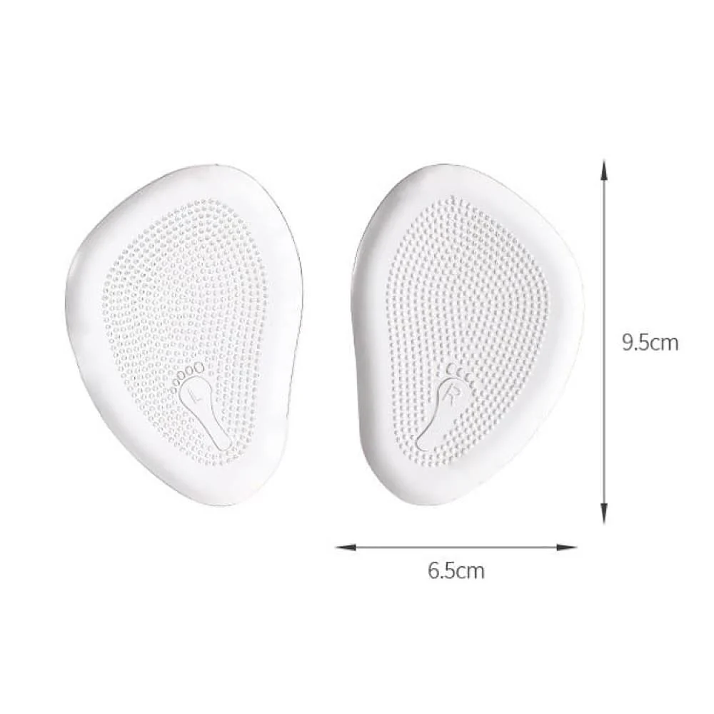 FaSoLa Thickened Anti-Slip Forefoot Pads - Transparent, 2 Pairs - Image 5
