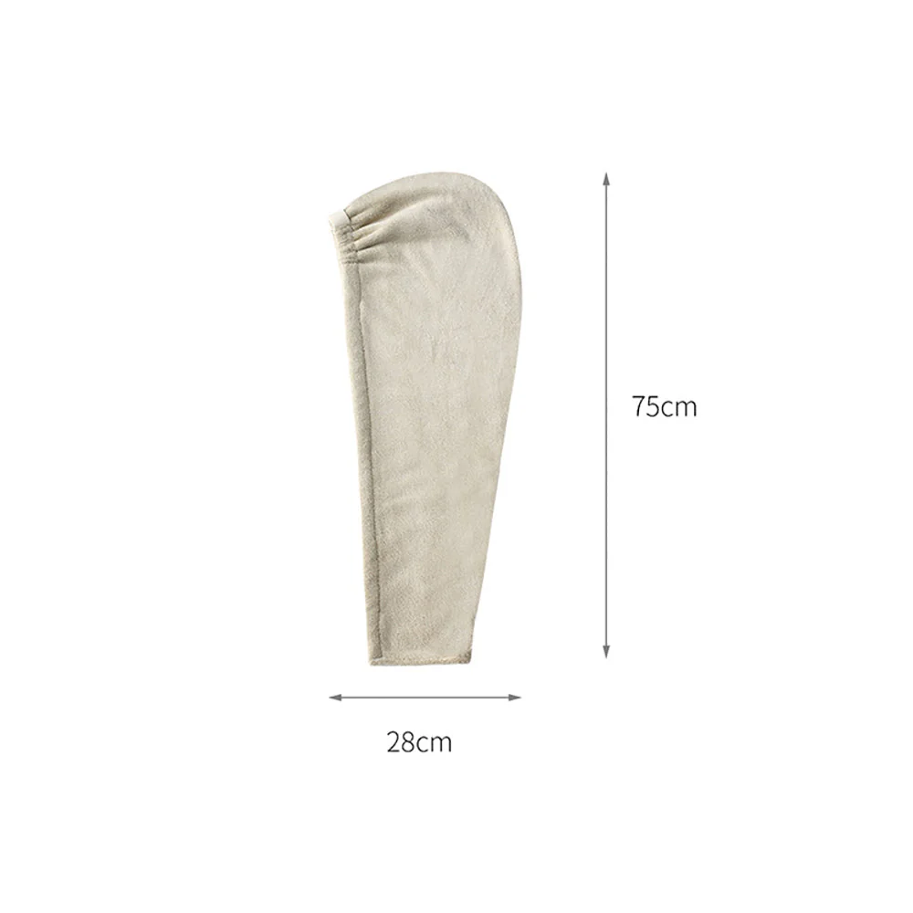 FaSoLa Tie-Up Hair Drying Cap - Beige - Image 2