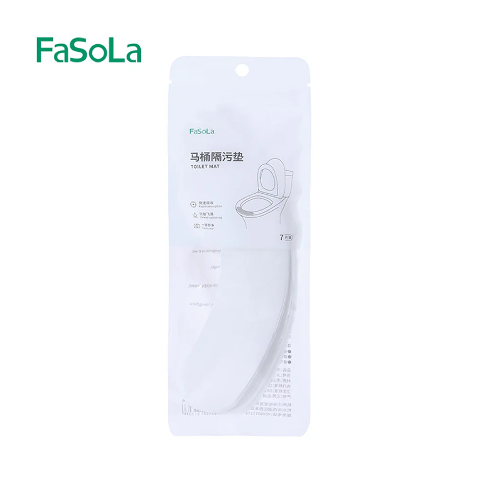 FaSoLa Toilet Seat Covers - White, 7 Pieces - Image 5