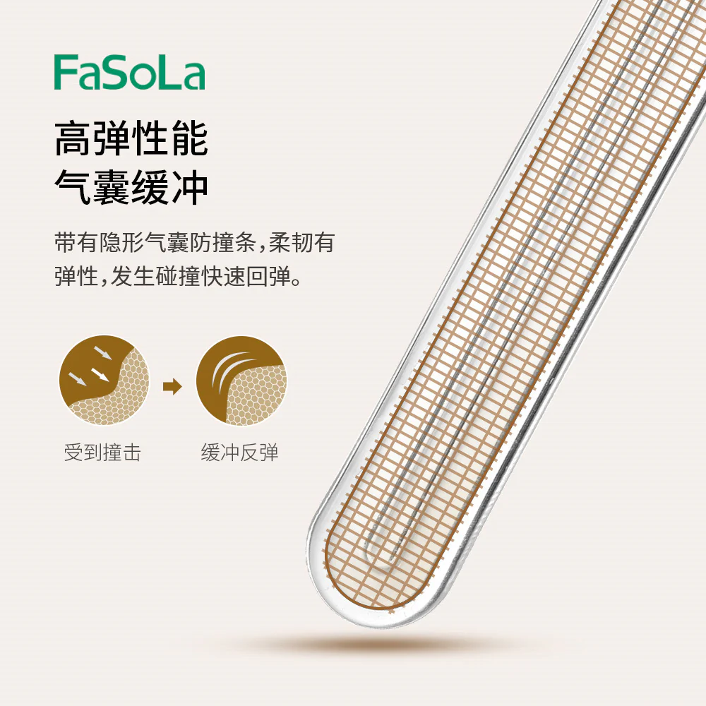 FaSoLa Transparent Anti-Collision Strips - Long, 4 Pieces - Image 3