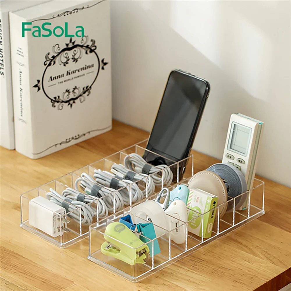 FaSoLa Transparent Cable Organizer Box - Image 2