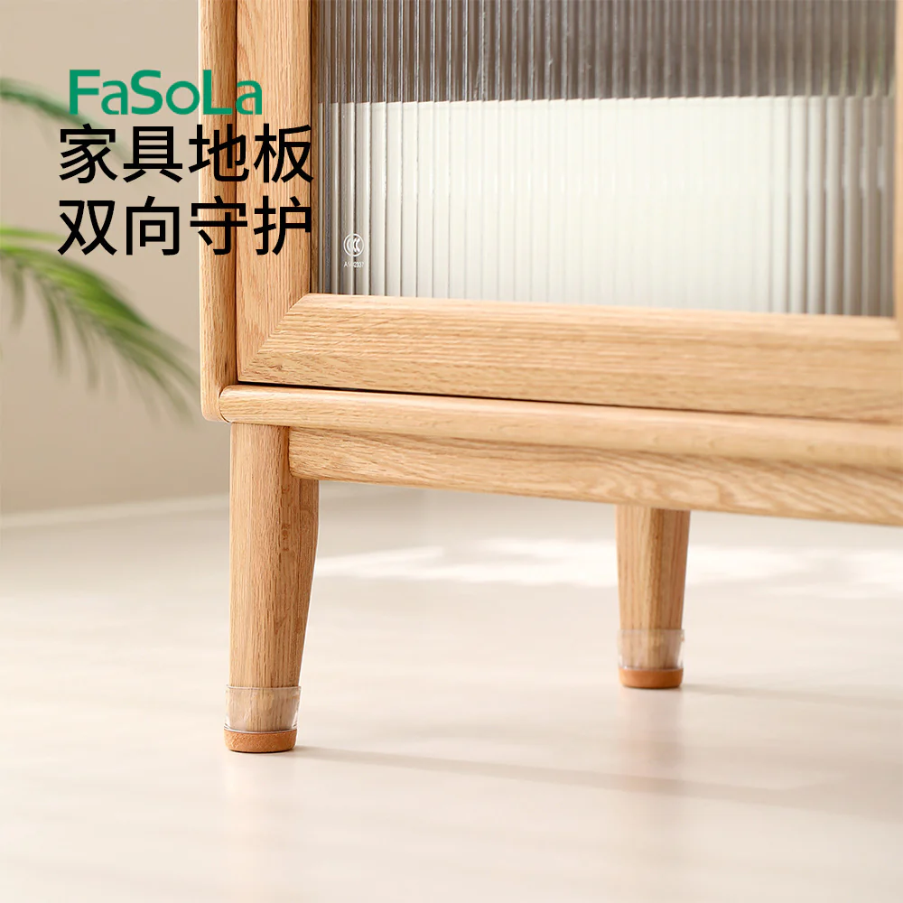 FaSoLa Transparent Chair Leg Covers - Large, Set of 4 - Image 4