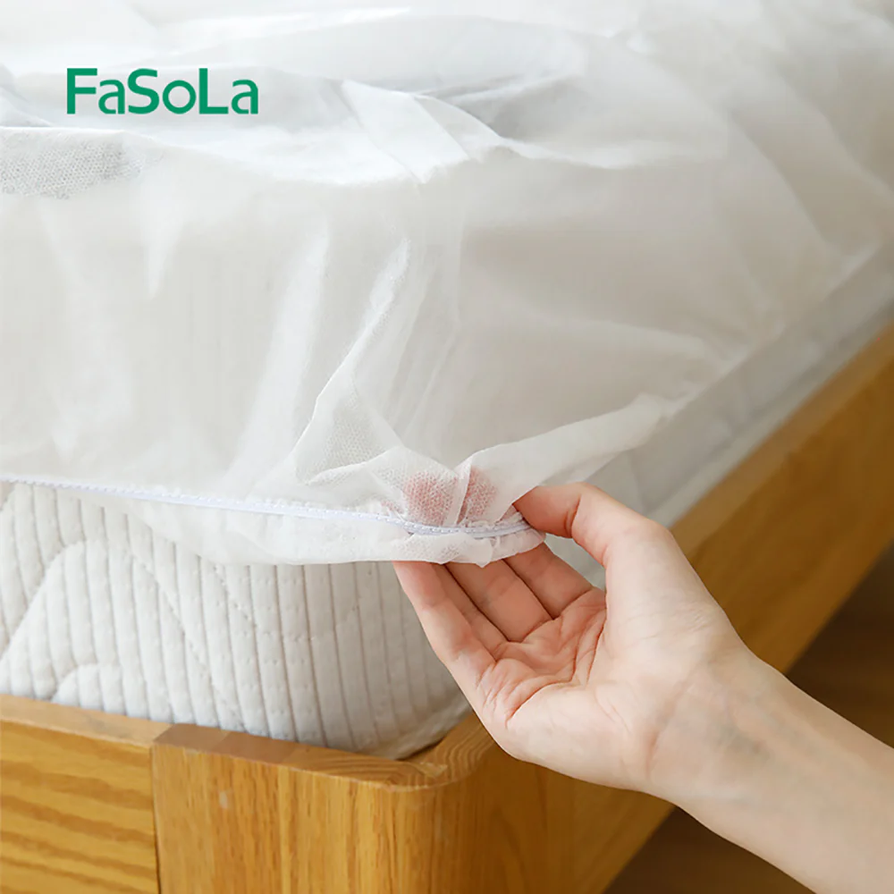 FaSoLa Travel Disposable Bed Sheet White - 1.5m Bed - Image 4