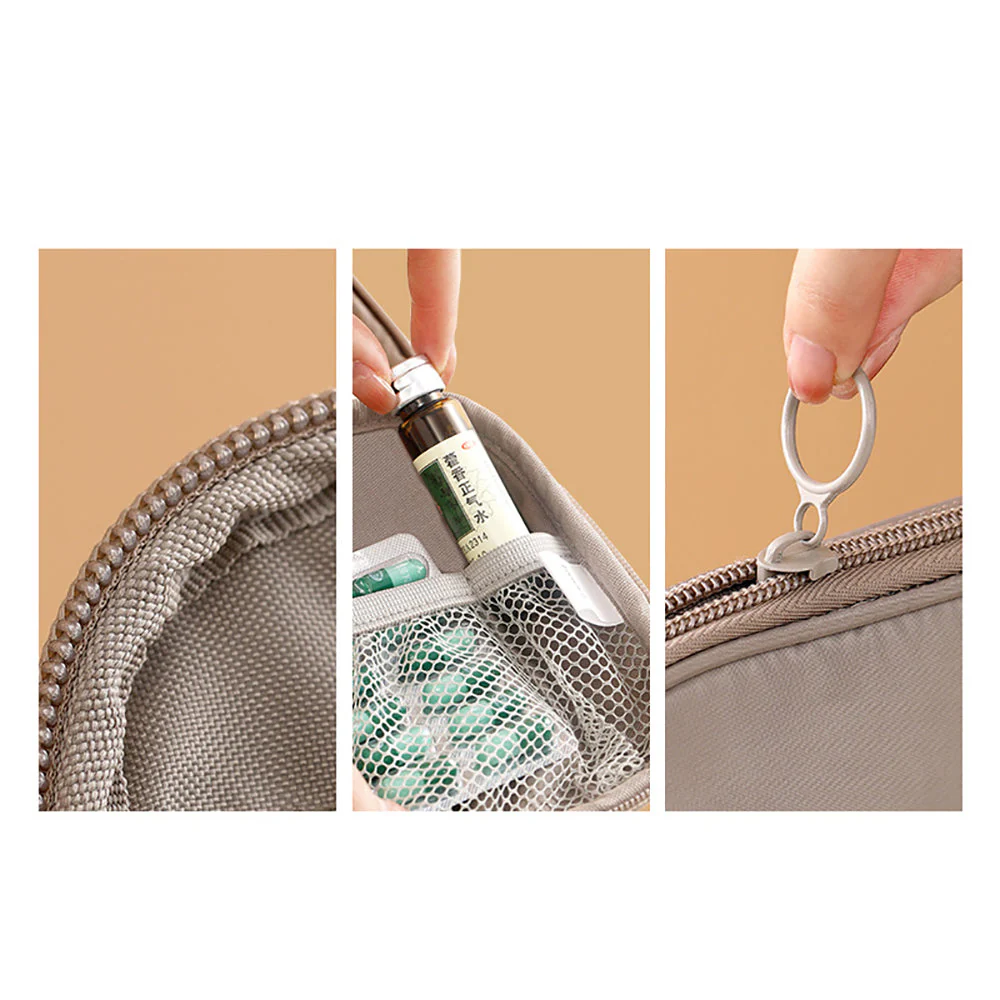 FaSoLa Travel Portable Medicine Bag - Grey - Image 5