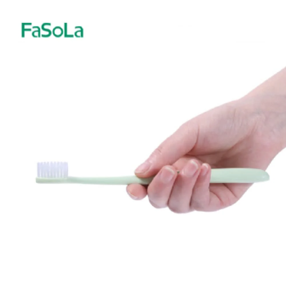 FaSoLa Travel Toothbrush Set - Toothbrush & Toothpaste, Green - Image 2