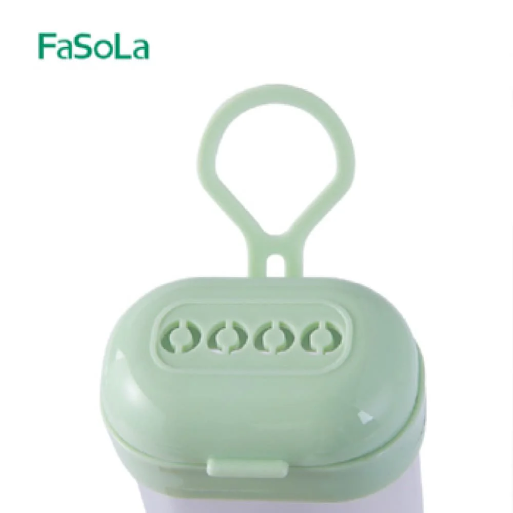 FaSoLa Travel Toothbrush Set - Toothbrush & Toothpaste, Green - Image 3