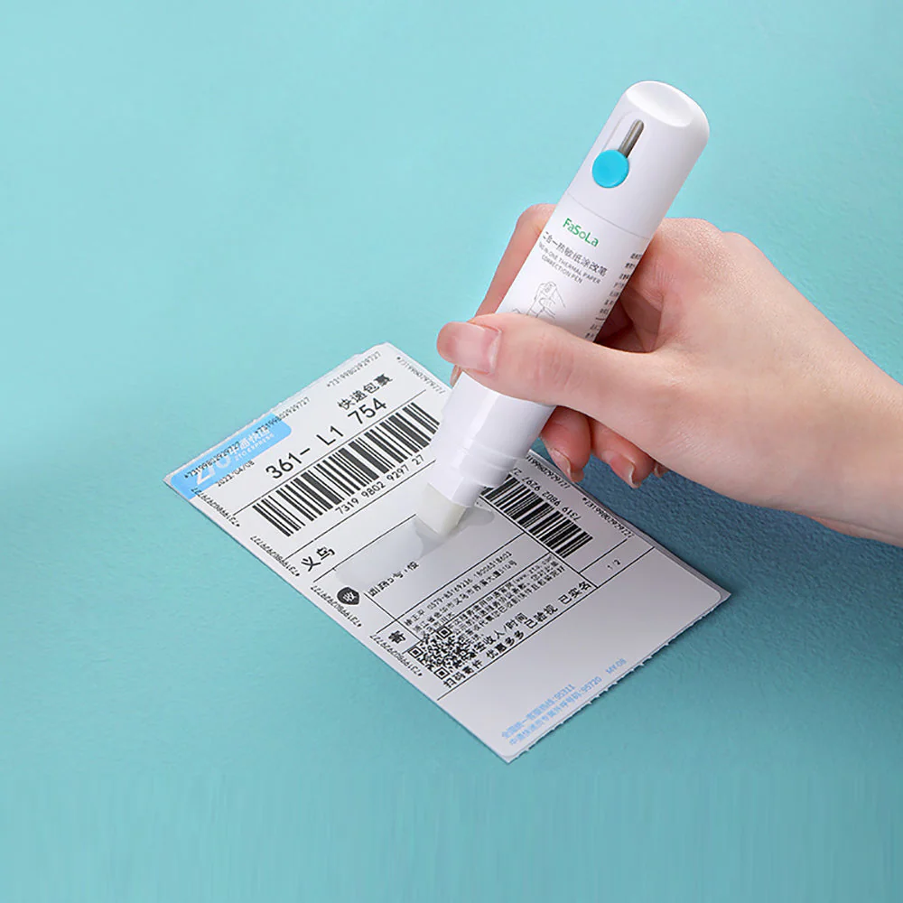 FaSoLa Two-in-One Thermal Paper Correction Pen - White, 10mL - Image 3