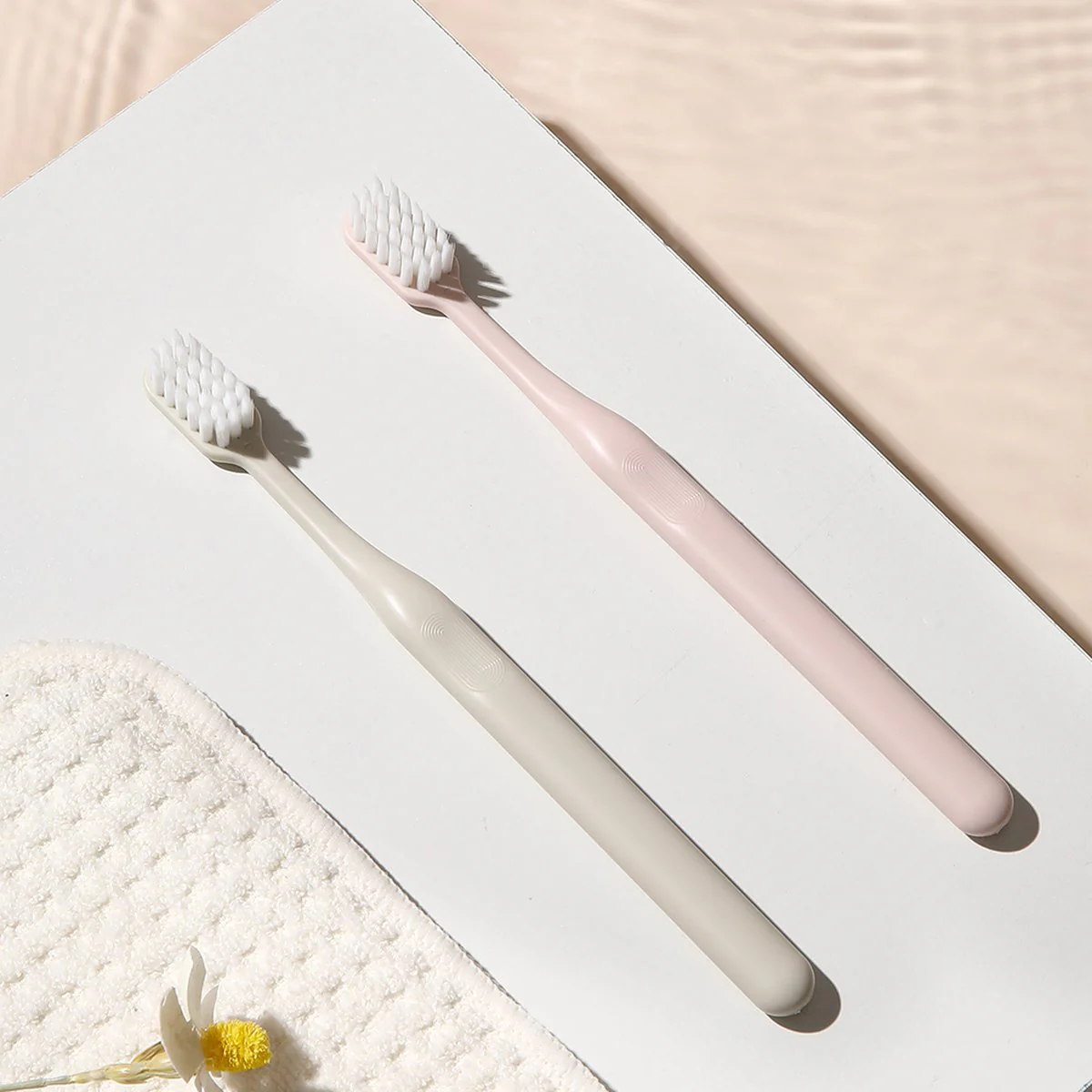 FaSoLa Ultra-Soft Toothbrushes - Mixed Colors, 2 Pack - Image 2