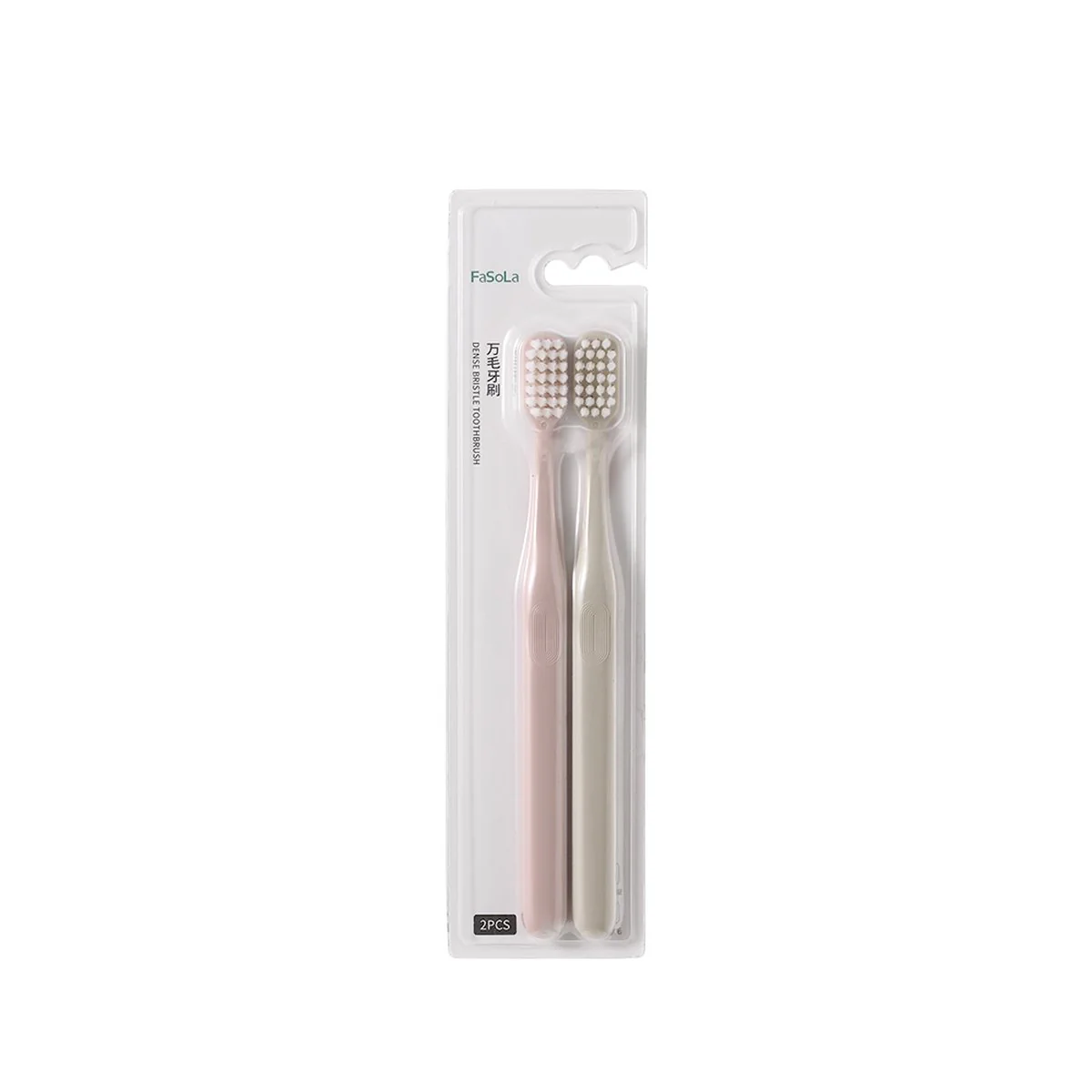 FaSoLa Ultra-Soft Toothbrushes - Mixed Colors, 2 Pack - Image 5