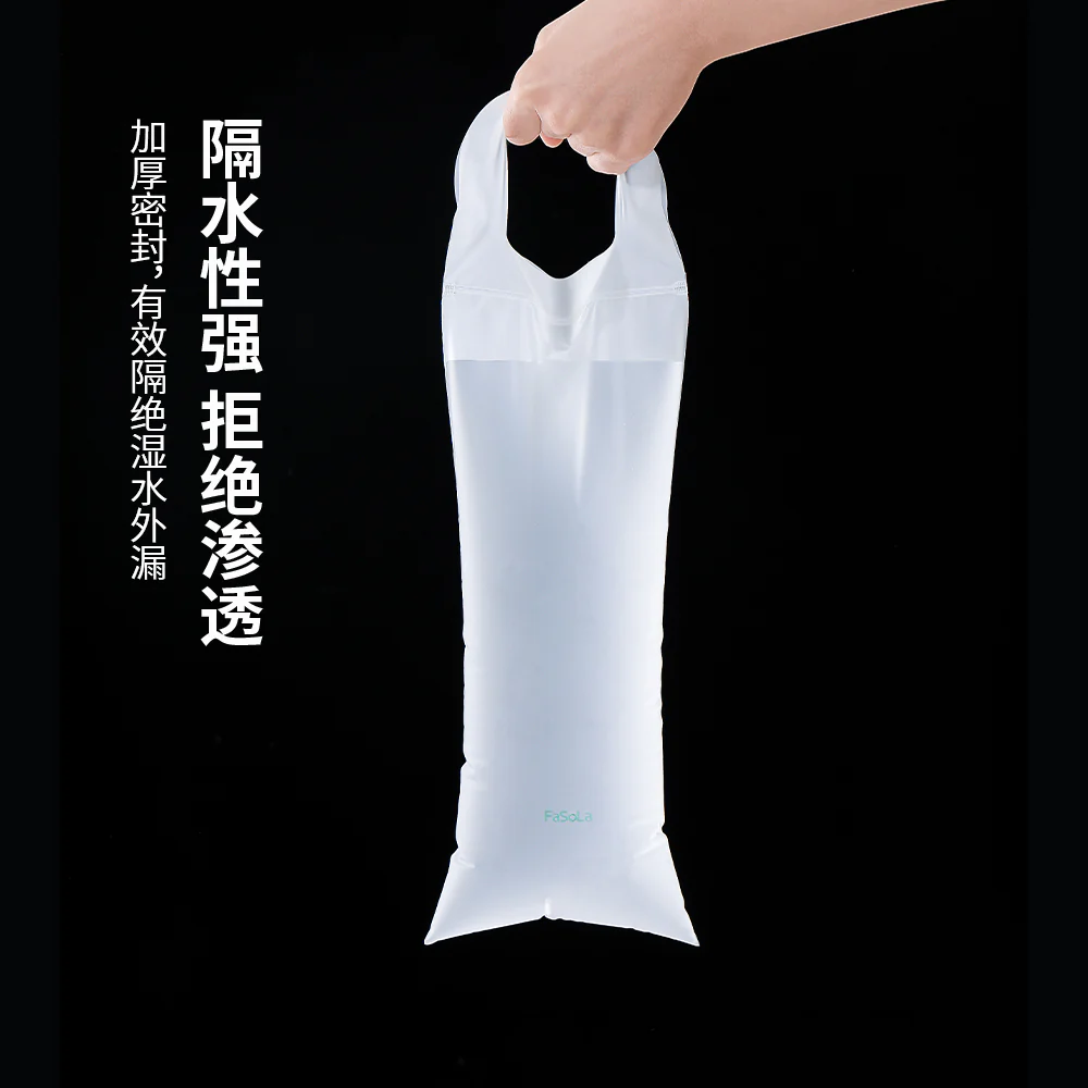 Fasola Umbrella Storage Bags - White, 41x14cm, Pack of 10 - Image 4