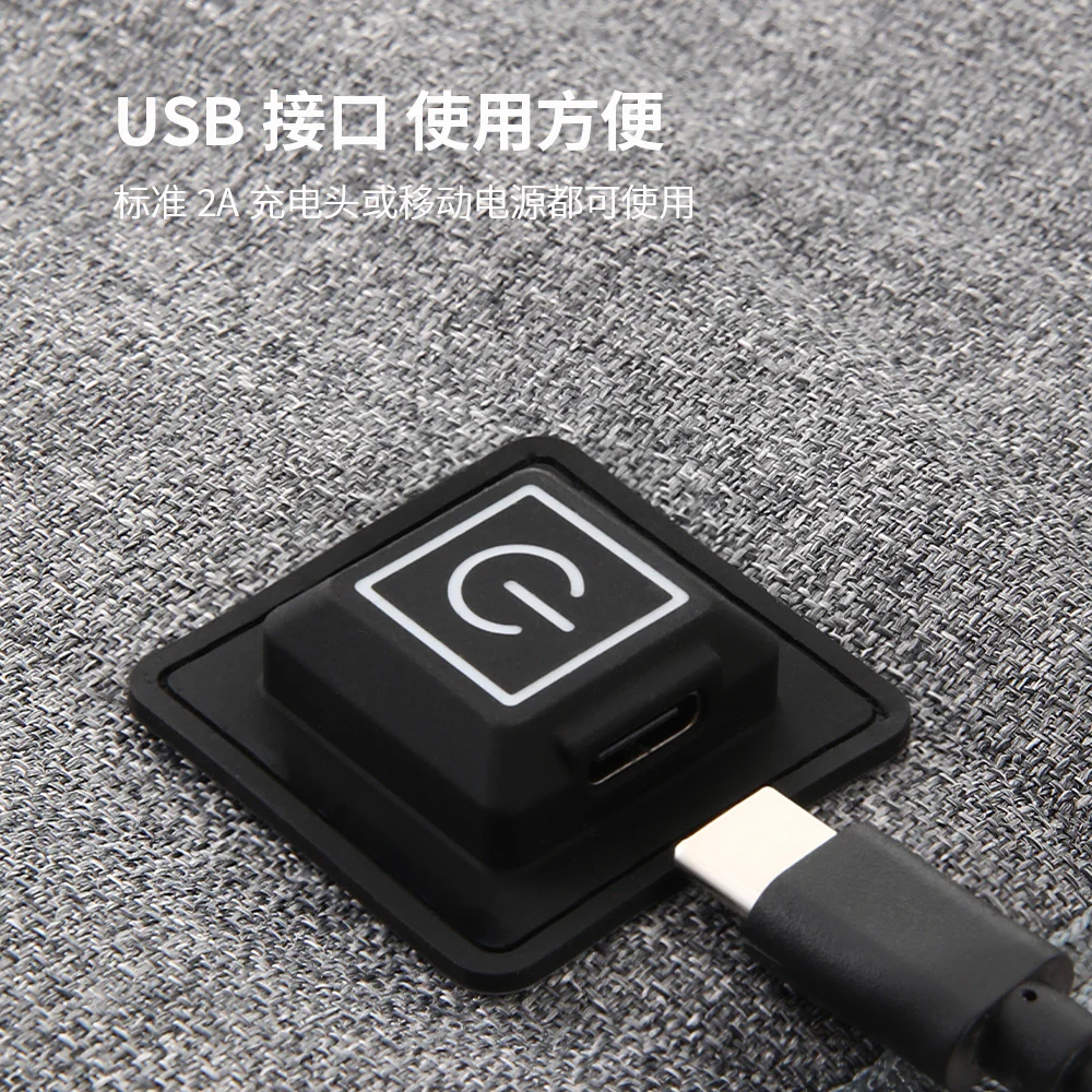 Fasola USB Heated Seat Cushion - Gray - Image 3